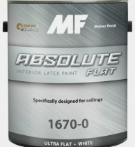 Absolute Flat 1670 Ultra-Flat finish acrylic latex paint 10